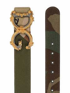 dolce&gabbana Dolce & Gabbana Gespriem met camouflageprint - Groen