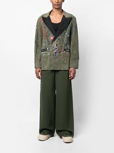 greglauren Greg Lauren Blazer met enkele rij knopen - Groen