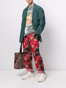 Undercover Broek met palmboomprint - Rood