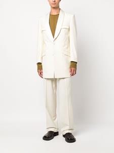 maisonmargiela Maison Margiela Blazer met enkele rij knopen - Wit