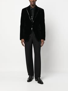 DSQUARED2 sequined-trim velvet blazer - Zwart