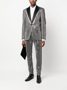 Philipp Plein Metallic blazer - Zilver