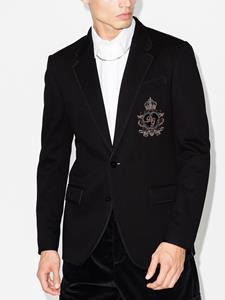 dolce&gabbana Dolce & Gabbana Blazer met logopatch - Blauw