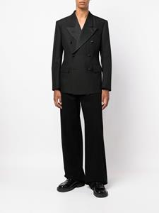 maisonmargiela Maison Margiela Mohair blazer met dubbele rij knopen - Zwart