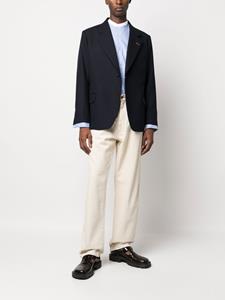 maisonmargiela Maison Margiela Wollen blazer met enkele rij knopen - Blauw