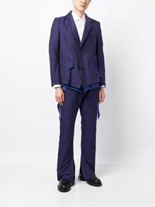 sulvam Gestreepte blazer - Paars