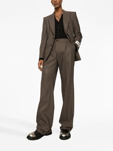 dolce&gabbana Dolce & Gabbana Blazer met patch - Bruin