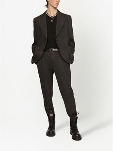 dolce&gabbana Dolce & Gabbana Geruite blazer met enkele rij knopen - Grijs