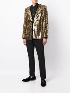 dolce&gabbana Dolce & Gabbana Verfraaide blazer met enkele rij knopen - Goud
