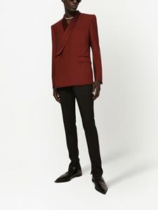 Dolce & Gabbana Blazer met contrasterende revers - Rood