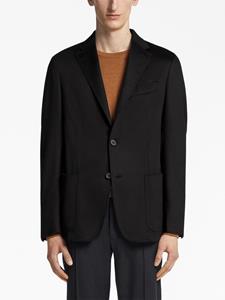 Zegna Oasi cashmere shirt jacket - Zwart