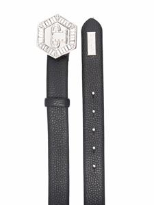 Philipp Plein Riem met logogesp - Zwart