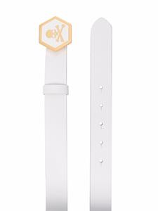 philippplein Philipp Plein Leren riem - Wit