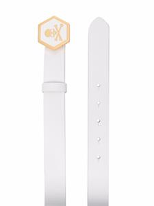 Philipp Plein Leren riem - Wit