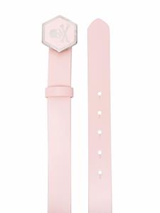 Philipp Plein Leren riem - Roze