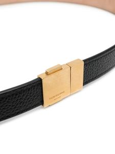 Thom Browne Riem met gegraveerd logo - Zwart