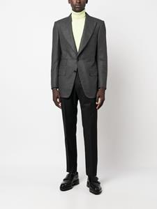Tagliatore Broek met logoplakkaat - Zwart