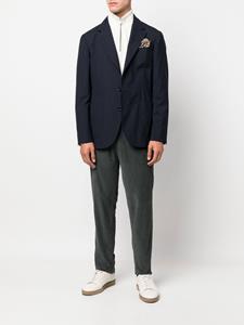 Kiton Ribfluwelen broek - Grijs