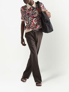 Prada Geruite pantalon - Bruin
