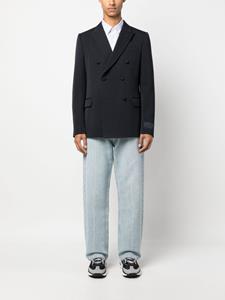 Valentino wool double-breasted blazer - Blauw