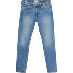 Calvin Klein Tapered jeans SLIM TAPER met leren badge