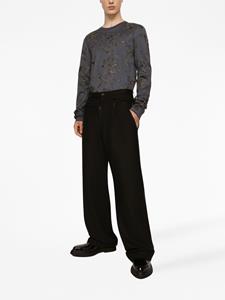 dolce&gabbana Dolce & Gabbana Broek met logopatch - Zwart