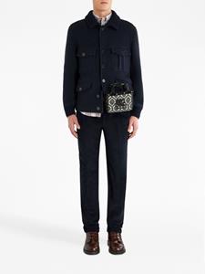 ETRO Shirtjack met gebreide afwerking - Zwart