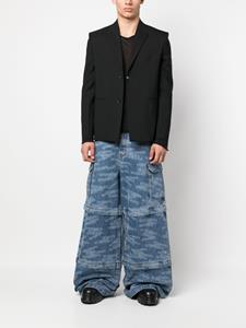 VETEMENTS Jeans met logoprint - Blauw