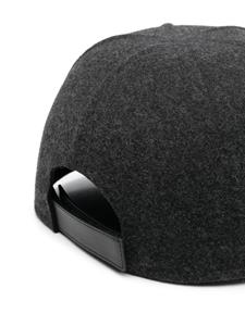 Prada Vilten honkbalpet met logo - Grijs