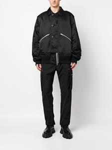 Sacai Bomberjack met rits - Zwart