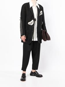 yohjiyamamoto Yohji Yamamoto Blazer met print - Zwart