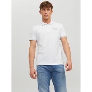JACK&JONES Premium poloshirt met rubberen opdruk