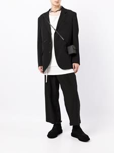 yohjiyamamoto Yohji Yamamoto Blazer met rits - Zwart