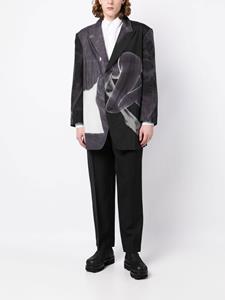 yohjiyamamoto Yohji Yamamoto Blazer met print - Grijs