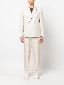 Lardini Blazer met dubbele rij knopen - Beige