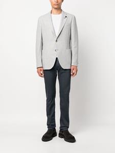 Lardini Blazer met enkele rij knopen - Grijs