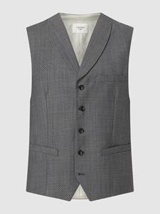 Carl gross Gilet van scheerwol met all-over motief, model 'Warren'