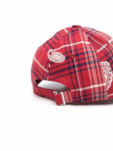 424 Pet met tartan ruit - Rood