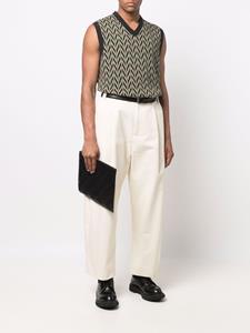 studionicholson Studio Nicholson Broek met wijde pijpen - Beige
