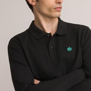 LA REDOUTE COLLECTIONS Poloshirt in zuiver biologisch katoen met lange mouwen