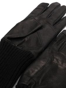 Rick Owens Leren handschoenen - Zwart