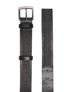 brunellocucinelli Brunello Cucinelli Leren riem - Zwart
