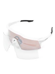 100%eyewear 100% Eyewear Speedcraft zonnebril met oversized montuur - Wit