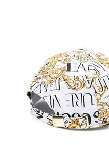 Versace Honkbalpet met barokprint - Wit