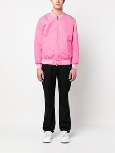 Alexander McQueen Bomberjack met logoprint - Roze