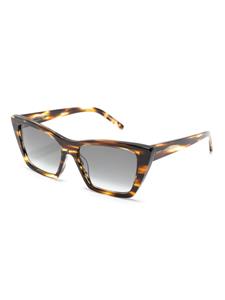 saintlaurenteyewear Saint Laurent Eyewear Zonnebril met gegraveerd logo - Bruin