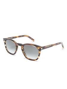 saintlaurenteyewear Saint Laurent Eyewear Zonnebril met schildpadschild design - Bruin