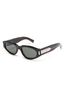 saintlaurenteyewear Saint Laurent Eyewear Zonnebril met ovaal montuur - Bruin
