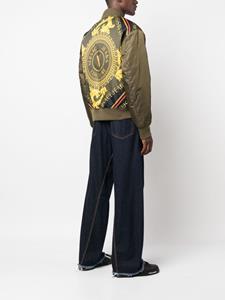 versacejeanscouture Versace Jeans Couture Bomberjack met logoprint - Groen