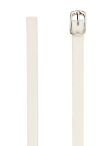maisonmargiela Maison Margiela Smalle leren riem - Wit